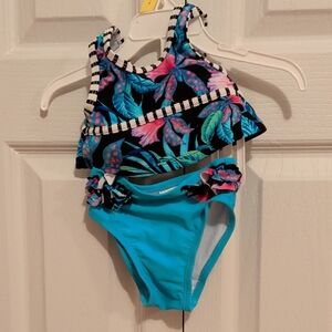 🌷 Floral Two-Piece Swimsuit for Kids